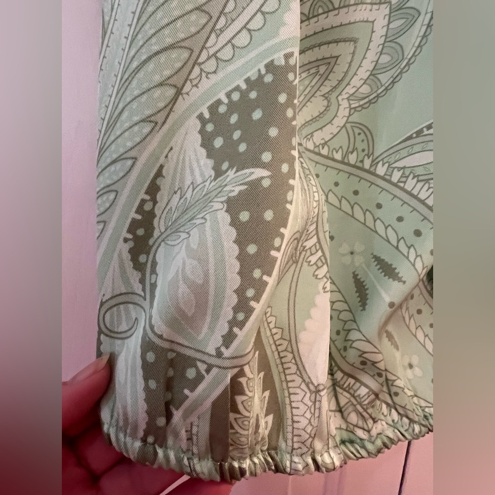 INC International Concepts Mint Paisley Sleeveless Blouse NWT Size M - Picture 5 of 10